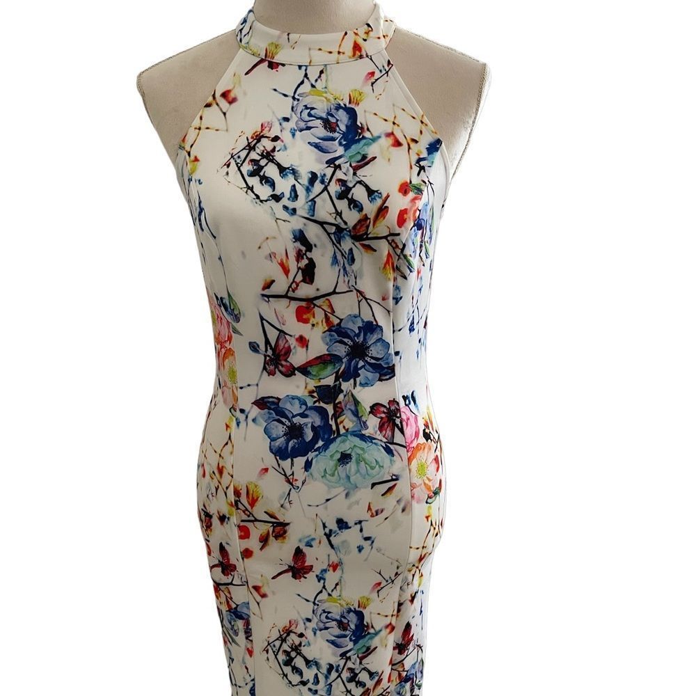 VENUS Floral Halter Dress - Multicolor